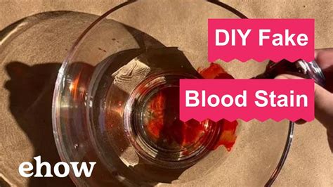 can fake blood stain clothes|how to make blood without staining.